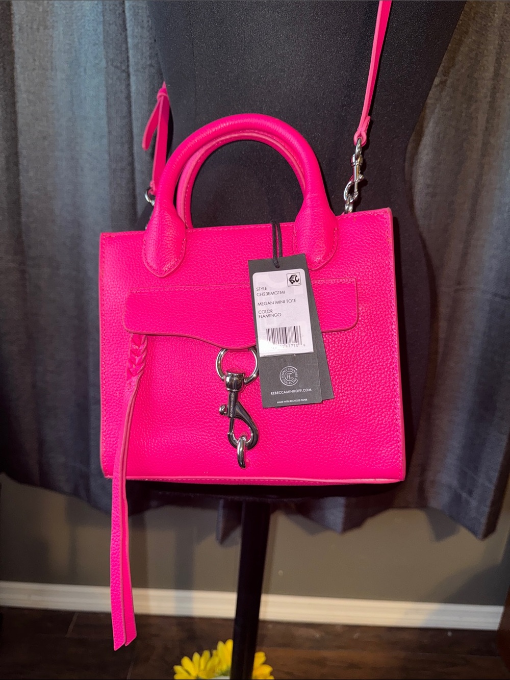 Rebecca Minkoff Mini Tote in Fuchsia Pink